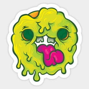 Slimy donut Sticker